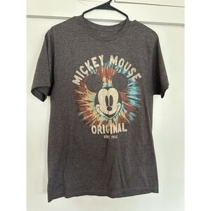 Disney Mickey Mouse Original Since 1932 Distressed Mens Charcoal Size M  T-Shirt